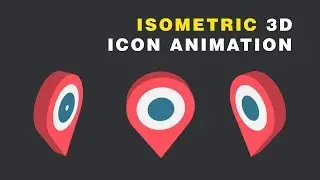 Isometric After Effects Tutorial - Flat 3D Icon Animation #02