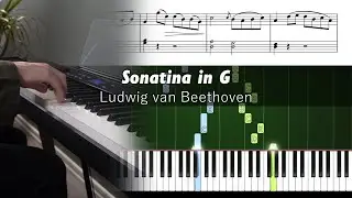 Beethoven - Sonatina in G major | Casio PX-S7000 Demo + Piano Tutorial