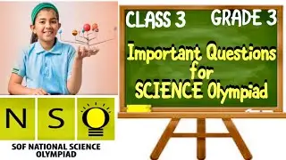 Class 3 Science Olympiad Questions for class 3 | NSO questions and answers 2024-25 | Science Quiz