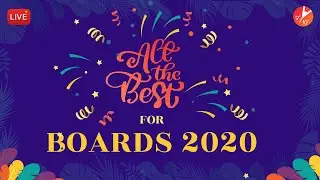 All The Best for ICSE/CBSE Board Exam 2020 | Motivational Message For ICSE/CBSE Exam 2020 | Vedantu