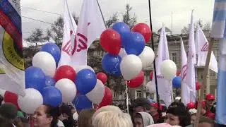 В Праздник Весны и Труда 1 Мая 2025 года в центре Иркутска состоялся профсоюзный митинг-концерт