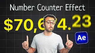 Animate NUMBERS like Ali Abdaal! After Effects Hindi Tutorial - 2024