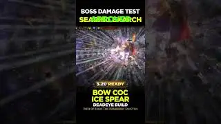 3.20 Boss Damage Test - CoC Tornado Shot - Poe Builds #shorts #pathofexile