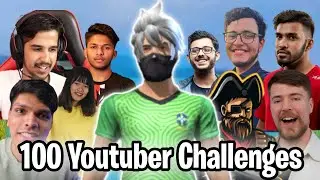 *I Got 100 Youtubers Challenge* in Garena Free Fire