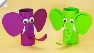 3d paper Elephant | Easy paper crafts