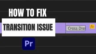 How to Fix Transition Effect Not Applying Issue in Premiere Pro 2024