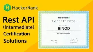 HackerRank Rest API (Intermediate) Skills Certification Test | Solutions