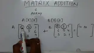 Matrix Addition | Addition of 2 Array | Java