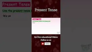 Present Tense - Definition, Structure, Rules & Examples | Types of Present Tense | English Grammar