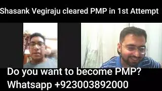 Shasank cleared PMP Exam in his 1st Attempt | How to clear PMP Exam in 1st Attempt | PMP in 7 Days