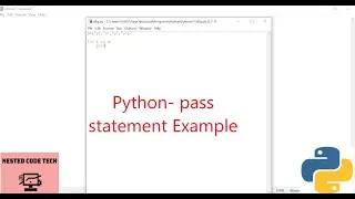 Python- pass statement Example