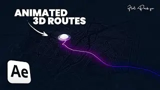 EASY WAY To Create 3D Map Routes | GEOlayers & After Effects