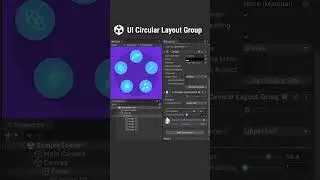 Arrange UI elements in a circular form in Unity    