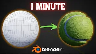 Create a Tennis Ball in Blender in 1 Minute!