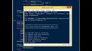 Stock Inventory System in Python