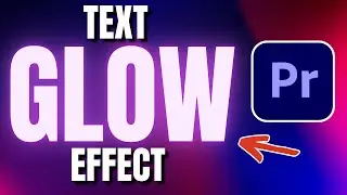 How To Create glowing text effect in premiere pro