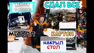 СДАЛ МЕТАЛЛ и КАРТОН - КУПИЛ ПРОДУКТЫ К НОВОМУ ГОДУ. Деньги в Мусорке. Dumpster Diving.