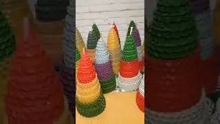 Свечи из натуральной вощины Свечи-ёлочки ручной работы ЭкоСвечи с любовью 💜