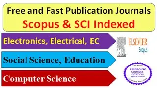 Electronics, Social Science and Computer Sc. Fast Publication Scopus Journals | Scopus and SCI Index