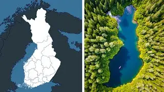 To jezioro w Finlandii ma kształt dokładnie taki jak Finlandia