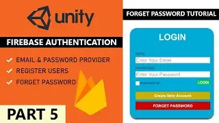 Unity Login System with Firebase Authentication | How To Reset Password Begineer Tutorial | PART 5/5