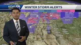 Weather impact day with first round of snow hitting the west