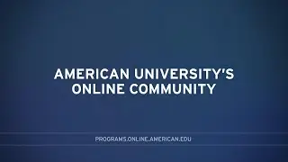 Online Community | American University Online Degrees | Online Student Life