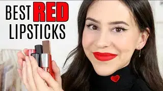 Best Red Lipsticks for the Holidays || Drugstore & High End Lip Swatches