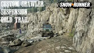 Using The Jeep Wrangler Custom Crawler Suspension Gold Trail Snowrunner Phase 7 Burning Mill USA DLC