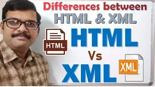 Difference between HTML and XML || HTML vs XML || HTML || XML