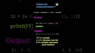 Python List Comprehension 