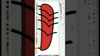 How to draw sushi icon with coreldraw
