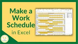 How to Make a Work Schedule for Employees in Excel - Tutorial