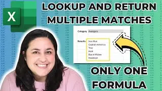 How to Return Multiple Values in Excel Lookup Function | Get All Matches!