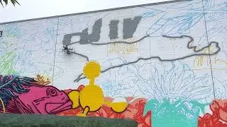 Graffiti drone art