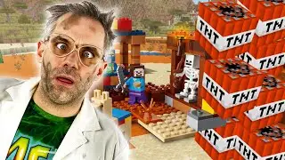 ДОКТОР ЗЛЮ И LEGO MINECRAFT: ТОРГОВЫЙ ПОСТ ЛЕГО МАЙНКРАФТ - ВСЯ СБОРКА! ЛАМЫ И АТАКА СКЕЛЕТОВ!