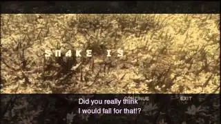 MGS3 HD Collection - Faking Death with The Boss