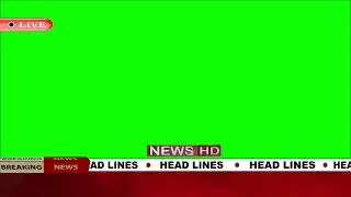 GREEN SCREEN BREAKING NEWS JACKET ||  NEWS STUDIO WITH LIVE LOGO ANIMATION ||  CHROMA KEY FREE VIDEO