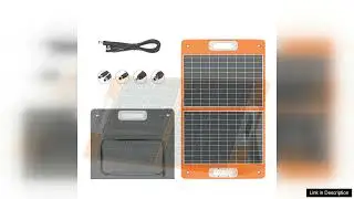 US Direct  FlashFish 18V 60W Foldable Solar Panel Portable Solar Charger Review