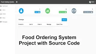 Food Ordering System project in PHP with Source Code ||  Ecommerce project in PHP