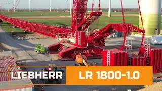 LIEBHERR LR 1800-1.0 - самый мощный гусеничный кран с шириной базы до трёх метров