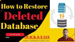 How to Restore Delete Database | How Recover Website Database | Code With Code