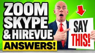 ZOOM, HIREVUE & SKYPE Interview Questions & Answers! (How to PASS an ONLINE VIRTUAL Job Interview!)