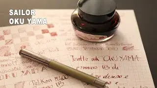 Sailor Jentle ink Oku Yama ink - Full test & review