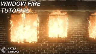Window Fire Composite in After Effects