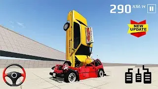 Auto Crash Test Car Simulator V4 - Sports Cars And Massive Trucks Games - Android GamePlay