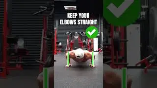 STOP 🛑 flaring your elbows when performing push ups!