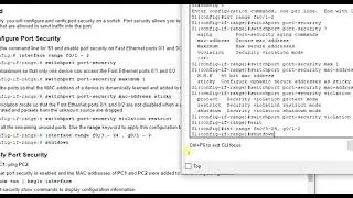 Packet Tracer 11.1.10 - Implement Port Security