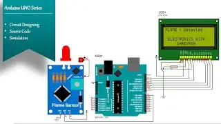 Flame sensor module interfacing with Arduino UNO | Simulation | Flame Switch