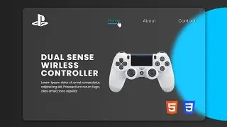 Responsive Gamepad Landing Page Using HTML & CSS